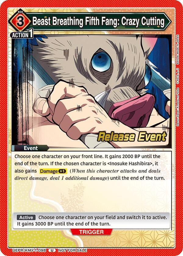 Image for Beast Breathing Fifth Fang: Crazy Cutting (UEPR/KMY-1-098) (UE05BT_RE) - Union Arena