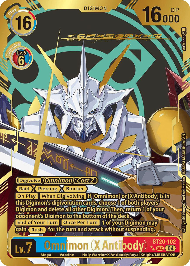 Omnimon [BT20-102] (X Anticorps) (Texturé) [Booster Spécial Sortie Ver.2.5]