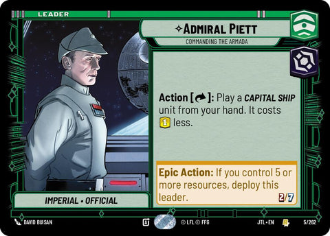 Amiral Piett - Commandant de l'Armada (005/262) (005/257) [Saut dans l'Hyperespace]