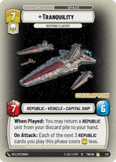 Tranquillité - Vaisseau amiral inspirant (2/2) (Champion) (2/2) [Promos Affrontement en magasin]