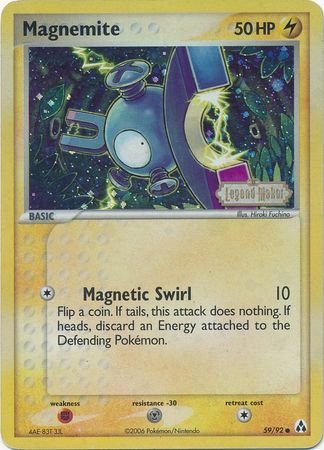 Magnemite (59/92) (Estampada) [EX: Legend Maker]