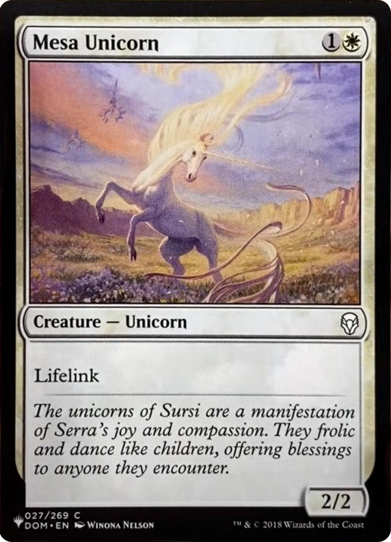 Mesa Unicorn [La Liste]