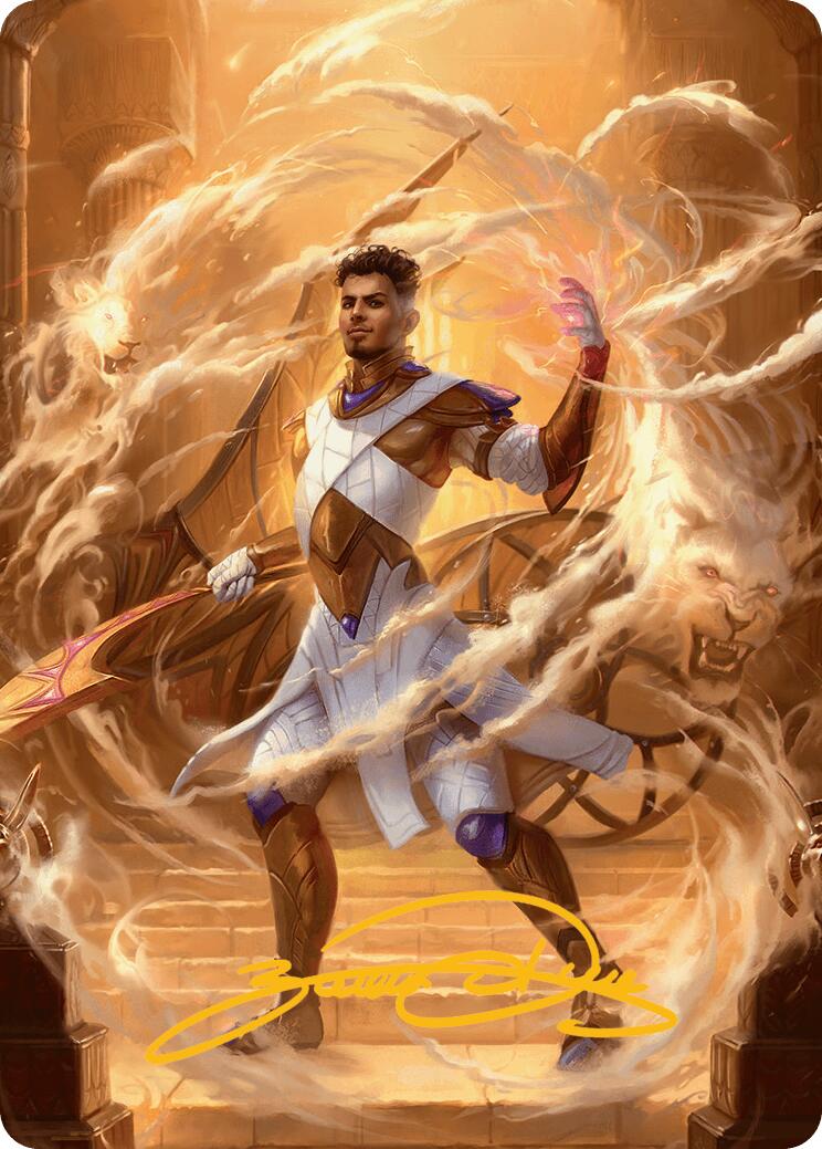 Basri, champion de demain Carte artistique (Signature estampillée or) [Série artistique Dérive-éther]