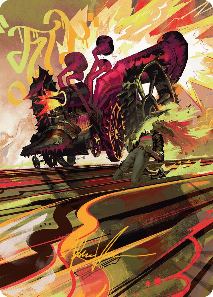 Carte artistique Rocketeer Boostbuggy (Signature estampée or) [Série artistique Aetherdrift]