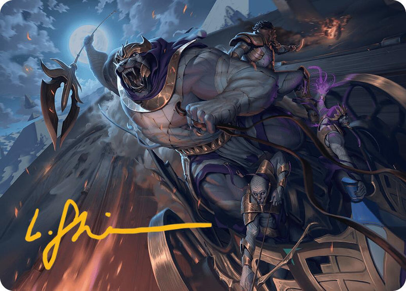 Zahur, carte artistique du passé de Glory (Signature estampée or) [Série d'art Aetherdrift]