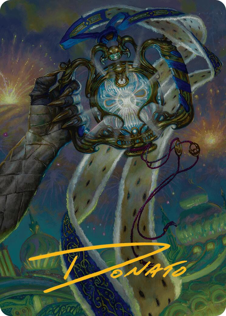 La Carte d'Art Aetherspark (Signature Estampée Or) [Série d'Art Aetherdrift]