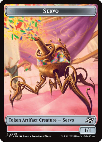 Servo // Tóptero (0009) Ficha de doble cara [Aetherdrift Tokens]