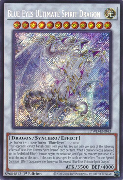 Dragon Ultime Spirituel aux Yeux Bleus (Secrète Rare) [SDWD-EN043] Secrète Rare