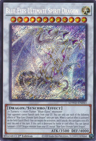 Dragon Ultime Spirituel aux Yeux Bleus (Secrète Rare) [SDWD-EN043] Secrète Rare