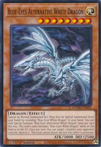 Dragon Blanc Aux Yeux Bleus Alternatif [SDWD-FR005] Commune