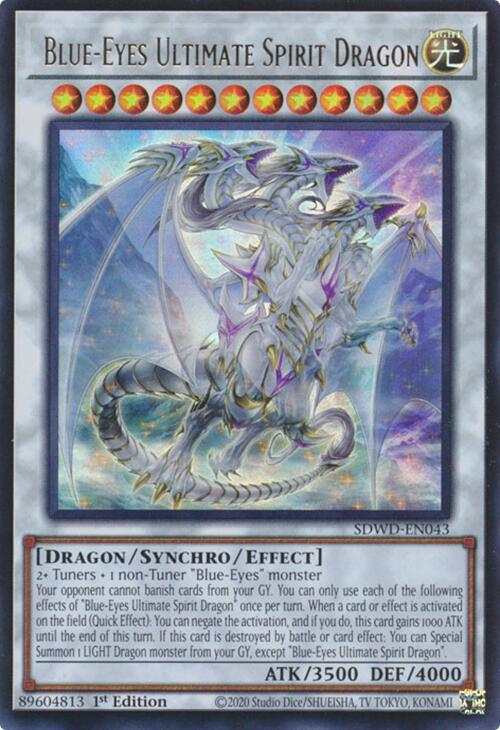 Dragon Ultime Spirituel aux Yeux Bleus [SDWD-FR043] Ultra Rare