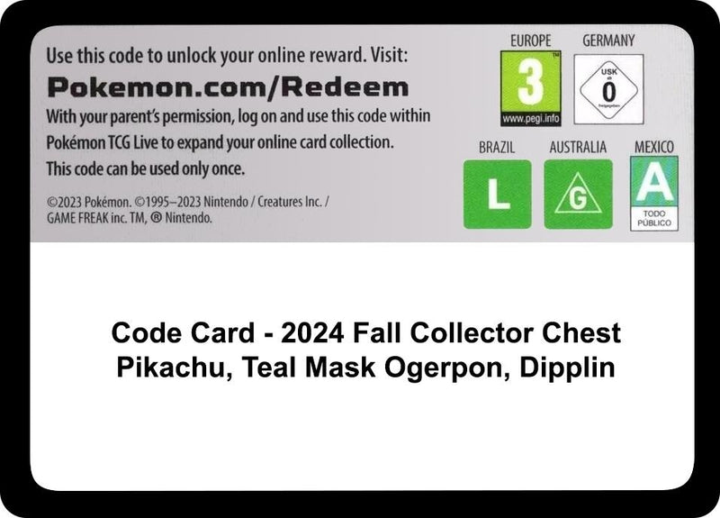 Image for Code Card - Fall 2024 Collector Chest (MCAP) - Pokemon