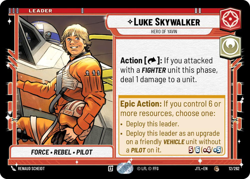 Luke Skywalker - Héros de Yavin (012/262) (012/257) [Passez en vitesse lumière]