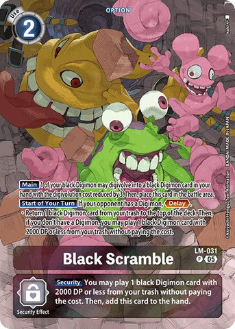 Black Scramble [LM-031] (Arte alternativo) [Mazo de Inicio: Héroe de la Esperanza]