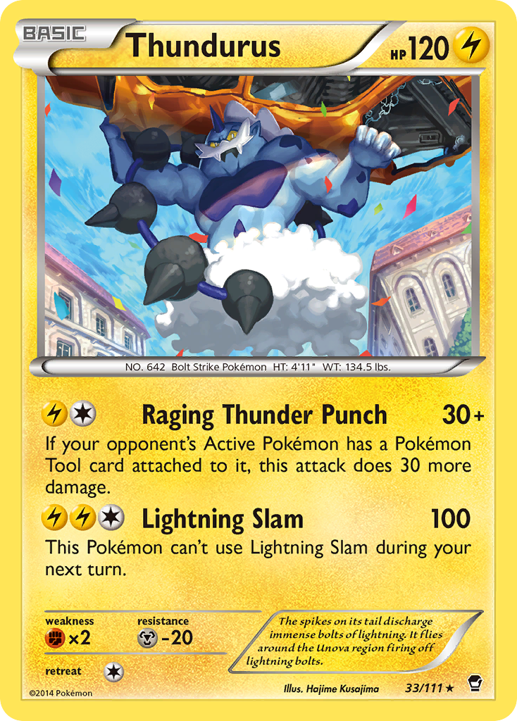 Thundurus (33/111) [XY : Poings Furieux]