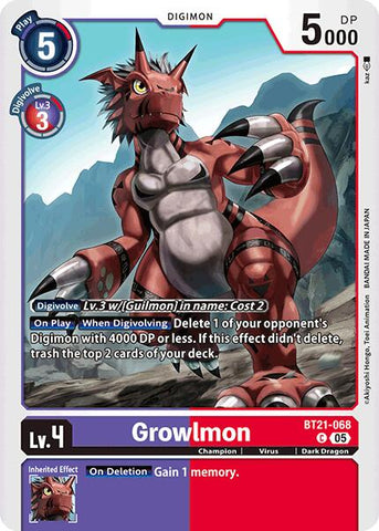Grolwmon [BT21-068] [Convergencia Mundial]