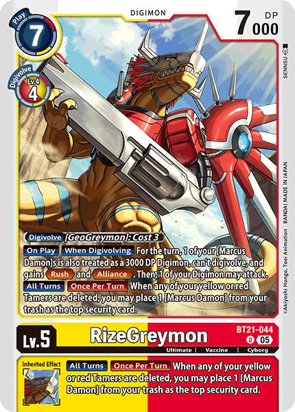 RizeGreymon [BT21-044] [Convergence Mondiale]