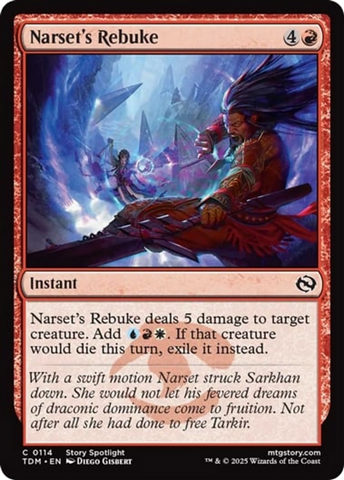 La Reprimenda de Narset [Tarkir: Dragonstorm]