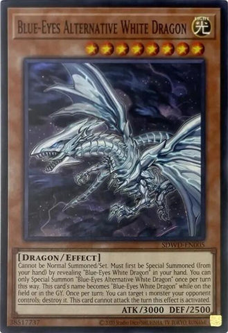 Dragon Blanc Aux Yeux Bleus Alternatif (Unlimited Misprint) [SDWD-FR005] Commune