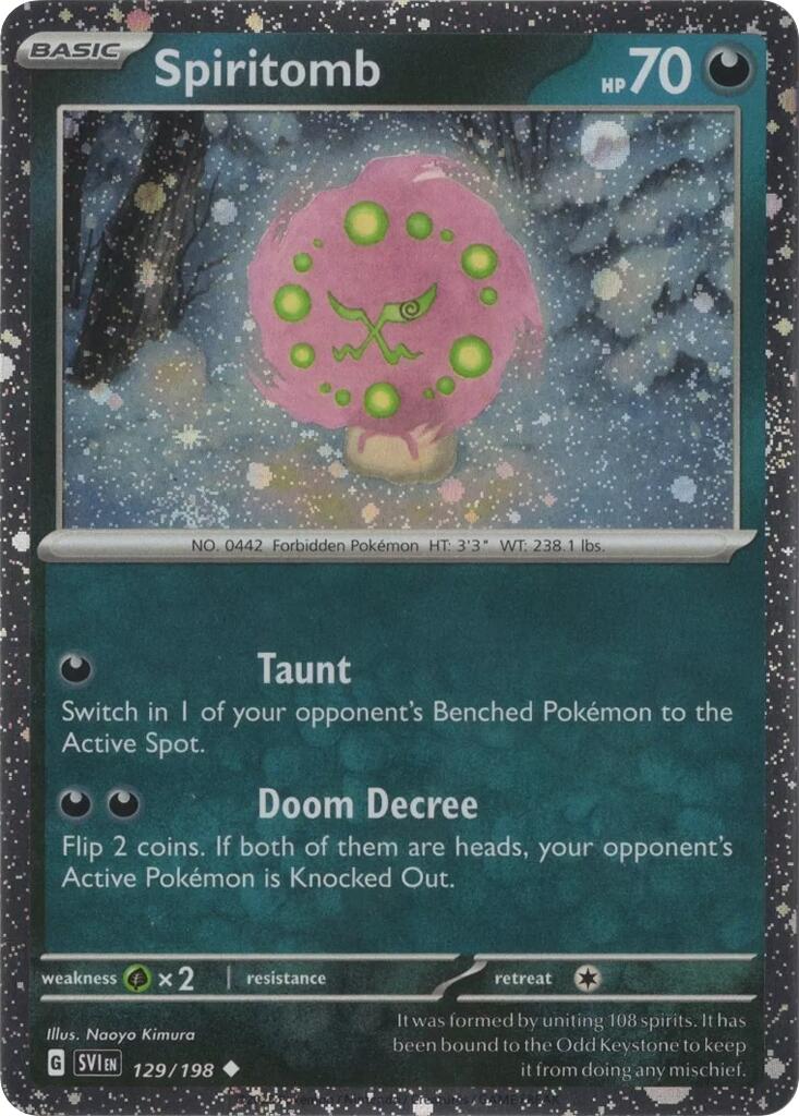 Spiritomb (129/198) (Cosmo Holo) [Écarlate et Violet : Promos Black Star]