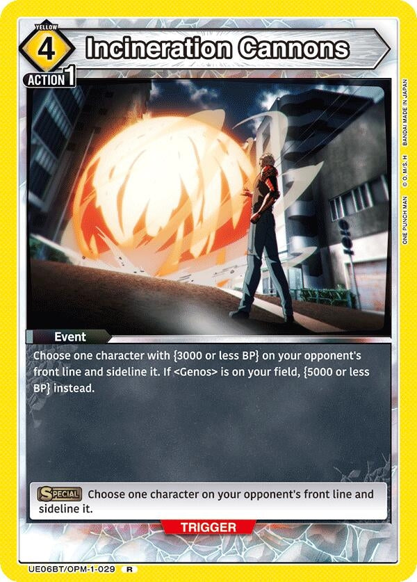 Image for Incineration Cannons (UE06BT/OPM-1-029) (UE06BT) - Union Arena