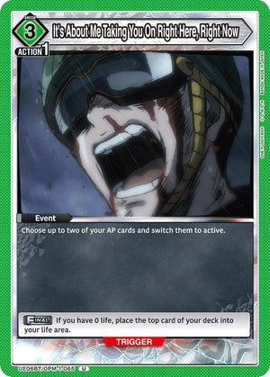 Image for It's About Me Taking You On Right Here, Right Now (UE06BT/OPM-1-065) (UE06BT) - Union Arena