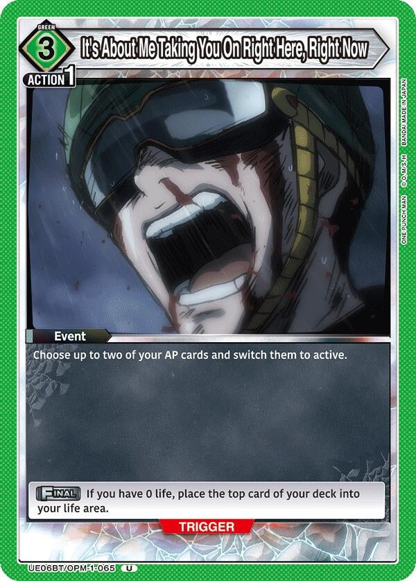 Image for It's About Me Taking You On Right Here, Right Now (UE06BT/OPM-1-065) (UE06BT) - Union Arena