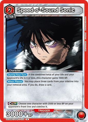 Image for Speed-o'-Sound Sonic (070) (UE06BT/OPM-1-070) (UE06BT) - Union Arena