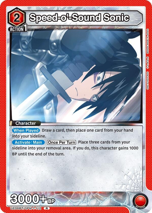 Image for Speed-o'-Sound Sonic (112) (UE06BT/OPM-1-112) (UE06BT) - Union Arena