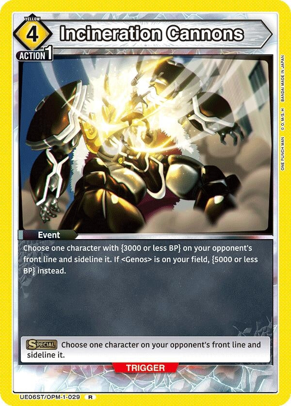 Image for Incineration Cannons (UE06ST/OPM-1-029) (UE06ST) - Union Arena