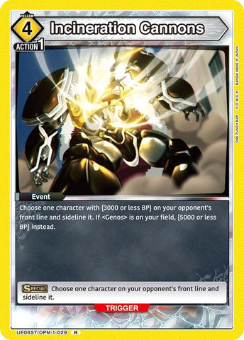 Image for Incineration Cannons (UE06ST/OPM-1-029) (UE06ST) - Union Arena