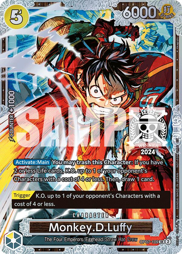 Monkey.D.Luffy (Championnat du Monde 2024 2ème Place) [Cartes Promotionnelles One Piece]