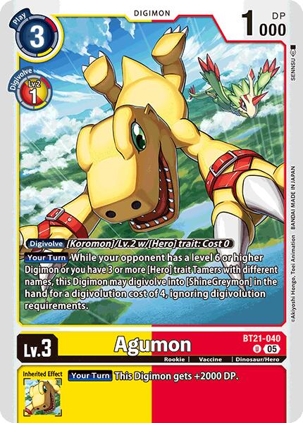 Agumon [BT21-040] [Convergence Mondiale]
