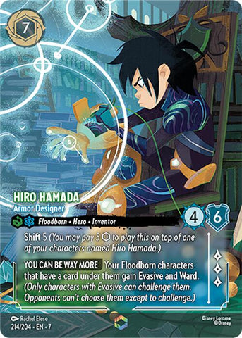 Hiro Hamada - Diseñador de armaduras (Encantado) (214/204) [La Isla de Archazia]