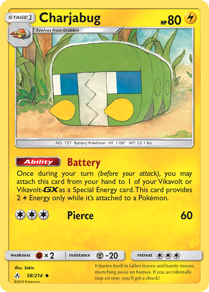 Charjabug (58/214) [Sol y Luna: Lazos Indomables]