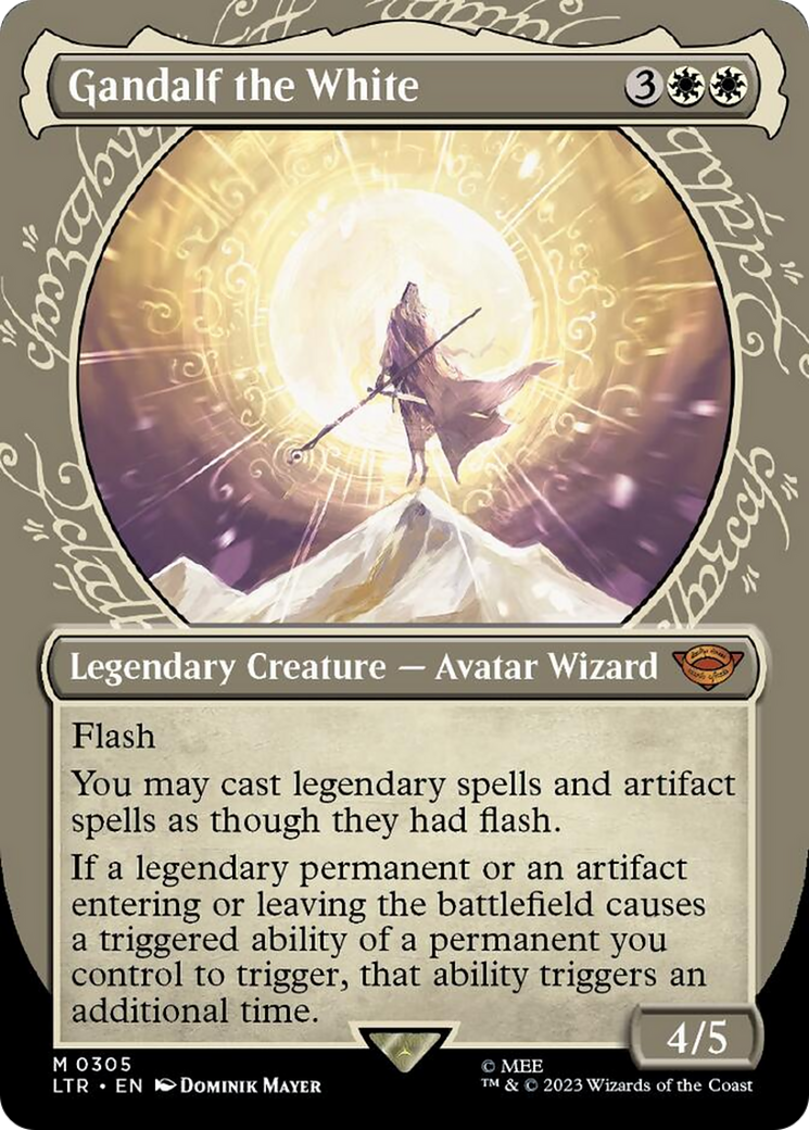 Gandalf le Blanc (Cadre d'exposition) [Le Seigneur des Anneaux : Histoires de la Terre du Milieu]