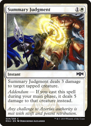 Sentencia sumaria [Ravnica Allegiance]
