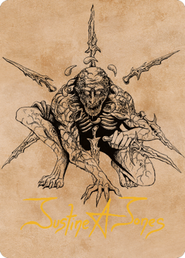 Bhaal, Seigneur du Meurtre Carte artistique (signature estampée or) [Commander Legends : Battle for Baldur's Gate Art Series]