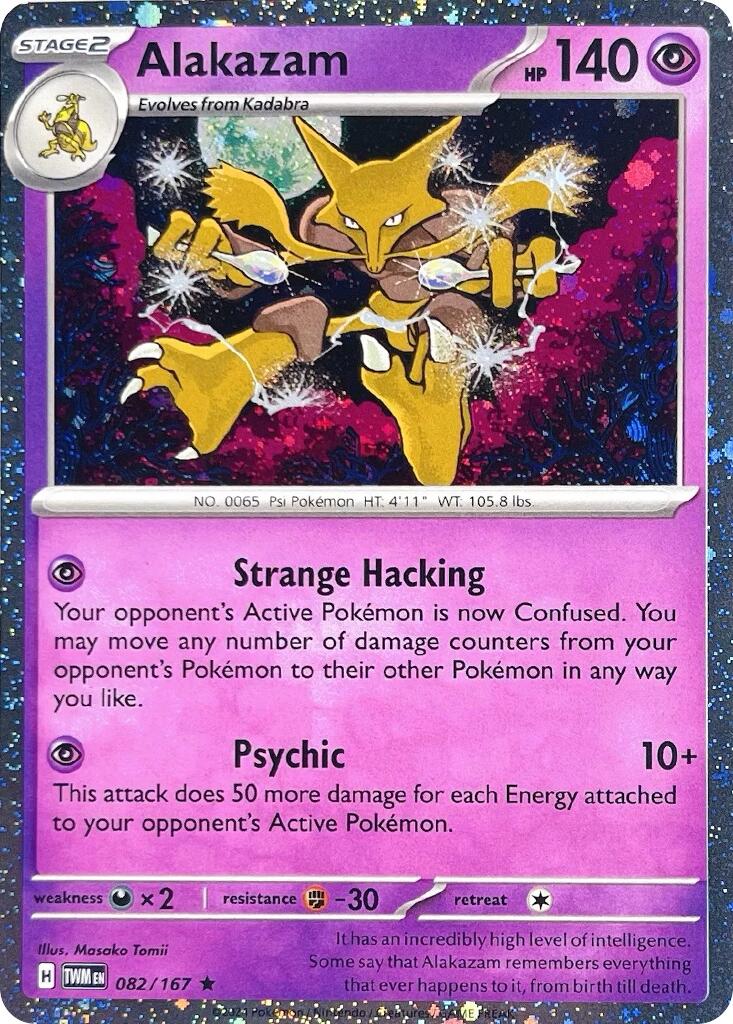 Alakazam (082/167) (Cosmos Holo) [Écarlate et Violet : Mascarade Crépusculaire]