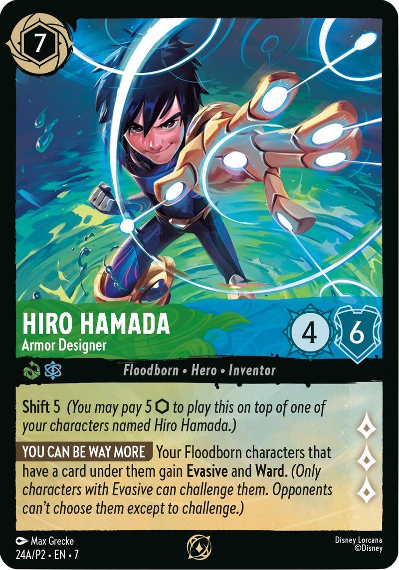 Hiro Hamada - Concepteur d'armures (Championnat en magasin) (Participant) (24) [Cartes promotionnelles]