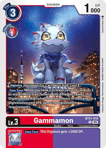 Gammamon [BT21-010] [Convergence Mondiale]
