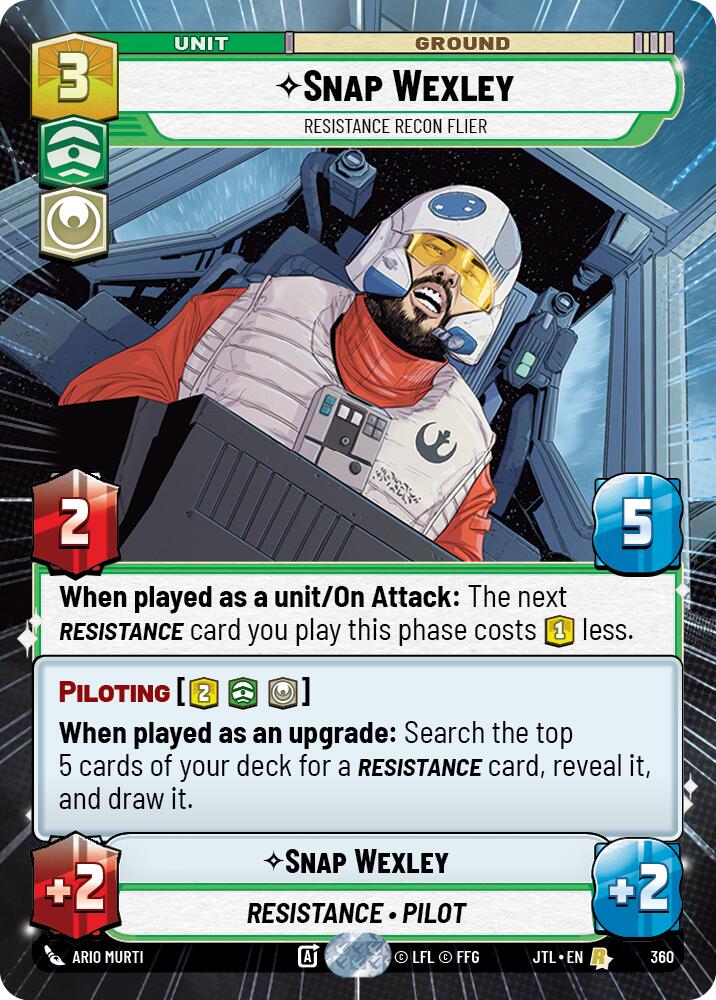 Snap Wexley - Pilote de reconnaissance de la Résistance (360) (Hyperspace) (360) [Passage en vitesse lumière]