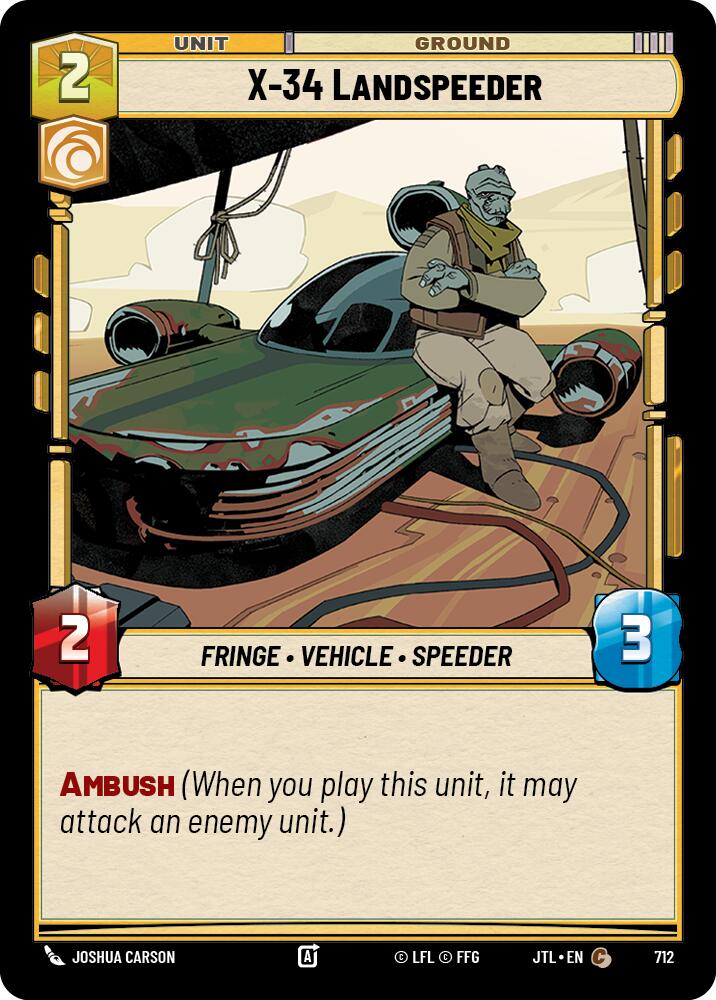 X-34 Landspeeder (712) (712) [Saut vers la vitesse lumière]