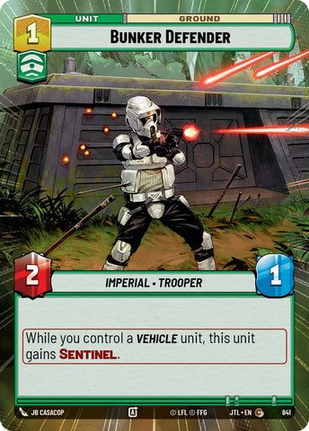 Defensor de Búnker (841) (Hiperepacio foil) (841) [Salto al hiperespacio]
