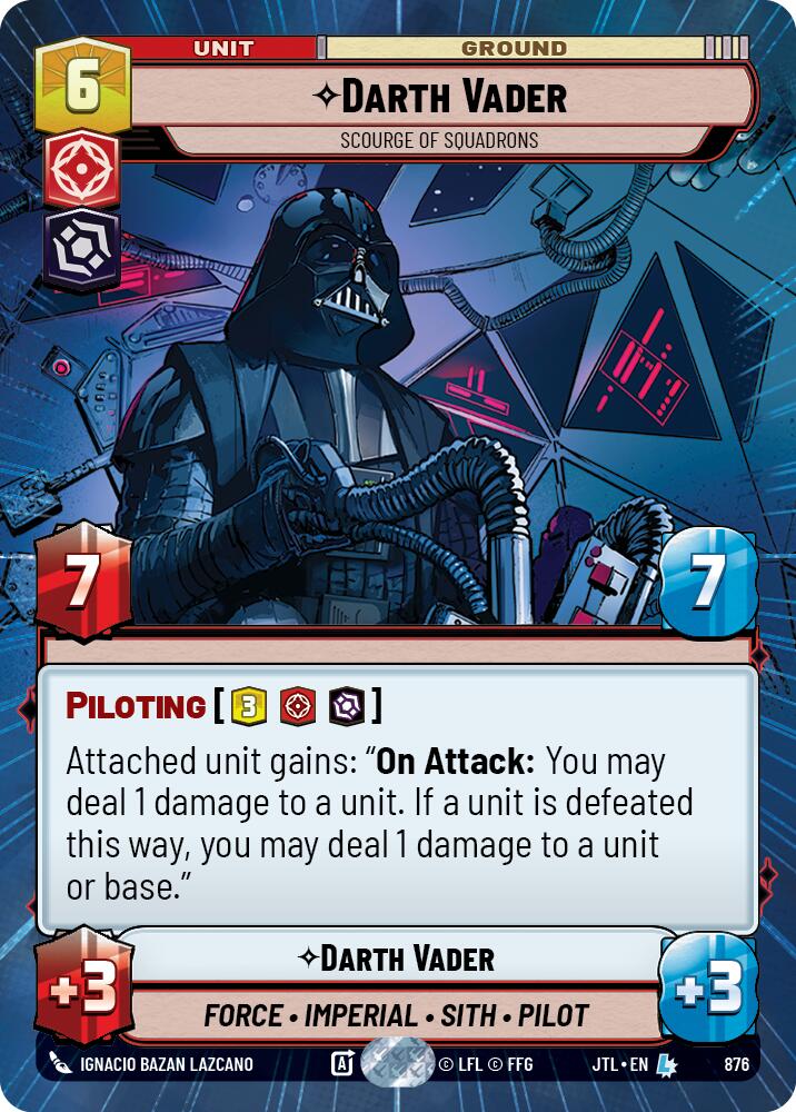 Darth Vader - Fléau des escadrons (876) (Hyperspace Foil) (876) [Hyper-propulsion]