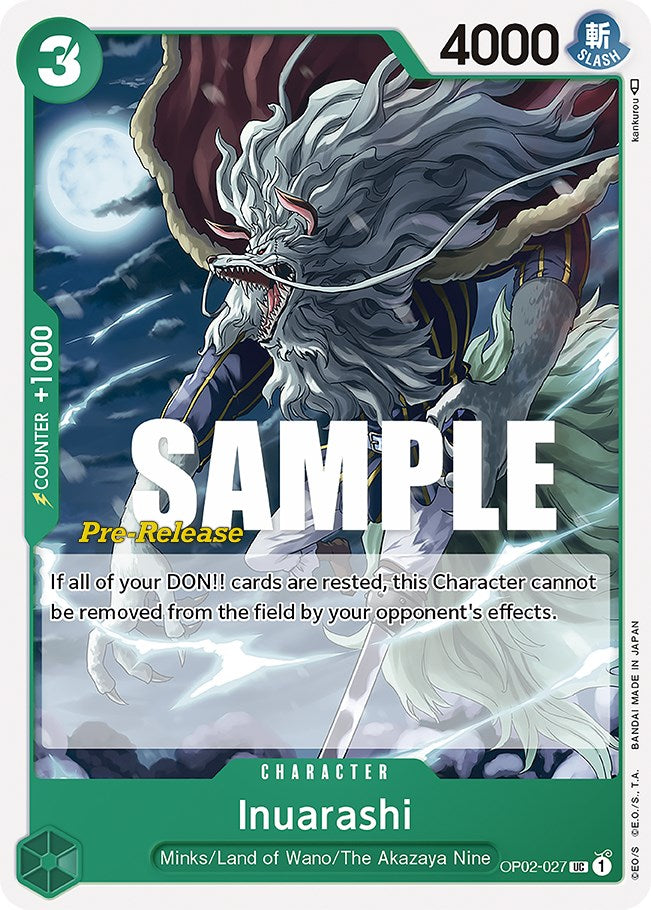 Inuarashi [Cartas de Pre-Lanzamiento de Paramount War]