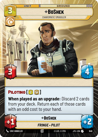 BoShek - Contrebandier charismatique (949) (Hyperspace Foil) (949) [Jump to Lightspeed]