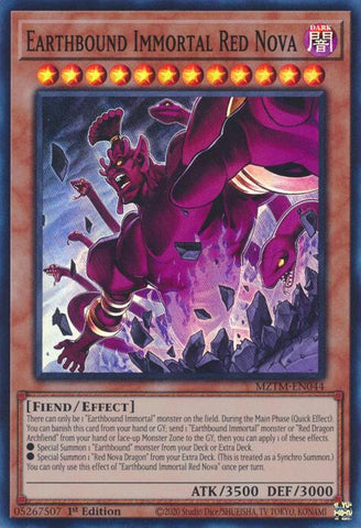 Immortel Terrestre Nova Rouge [MZTM-EN044] Super Rare