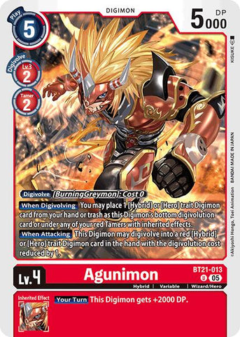 Agunimon [BT21-013] [Convergence mondiale]