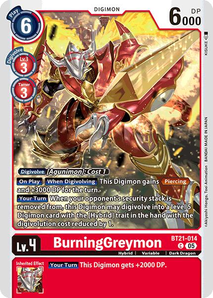 BurningGreymon [BT21-014] [Convergence du Monde]